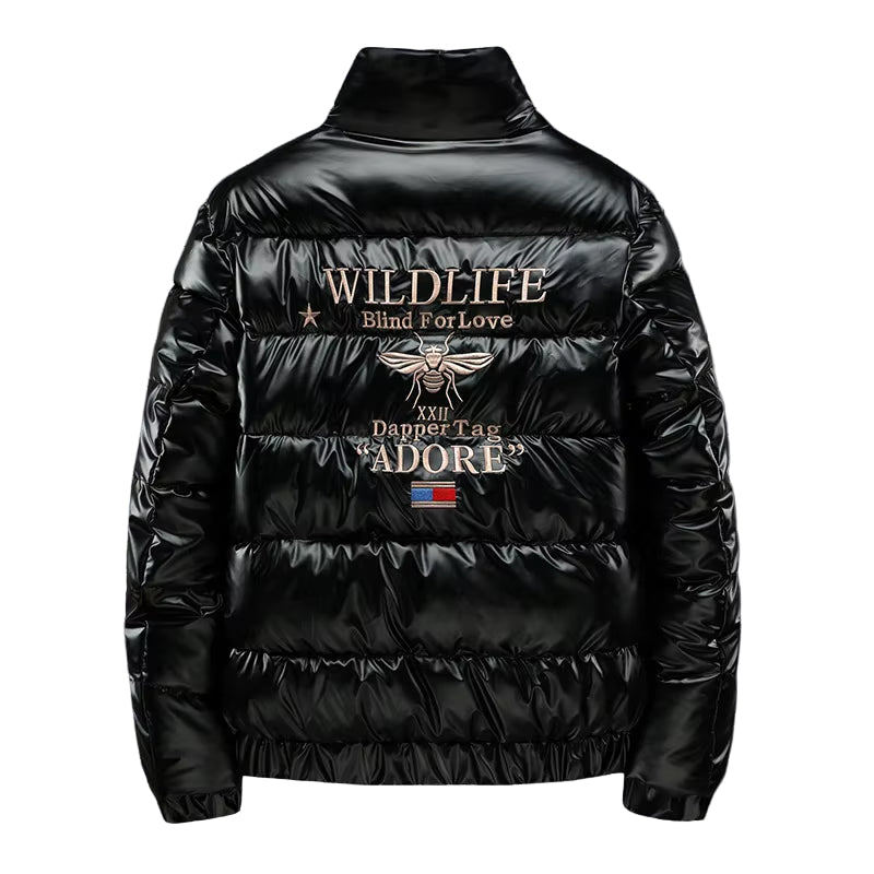 New Men'S Cotton-Padded Jacket plus Velvet Baseball Collar Cotton-Padded Jacket Men'S Parka Oversized Men Winter Jacket