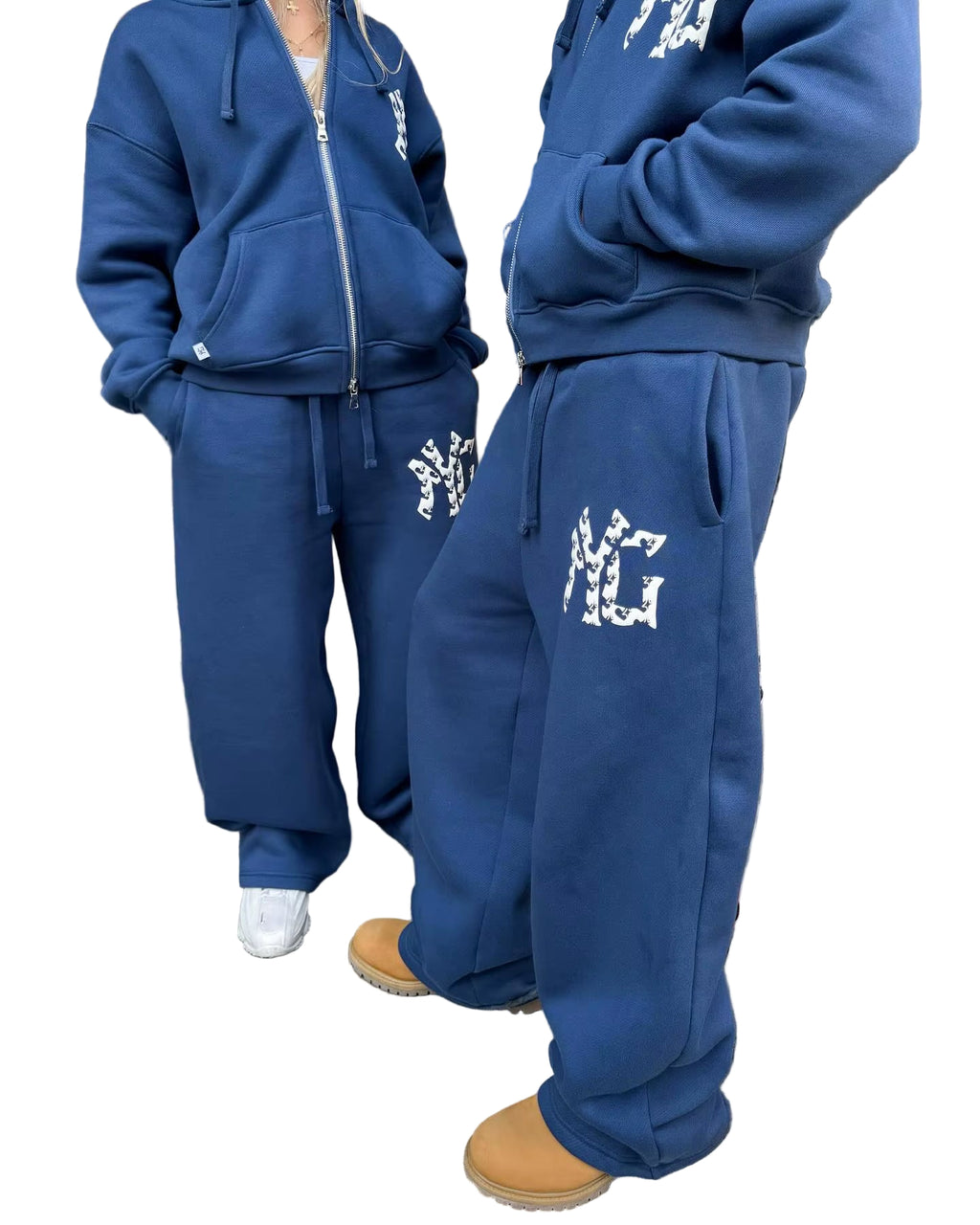 Harajuku Hip Hop Y2K Tracksuit Men Letter Print Black Two-Piece Set Men Clothes Zipper Hoodie Baggy Sweatpants Casual Streetwear