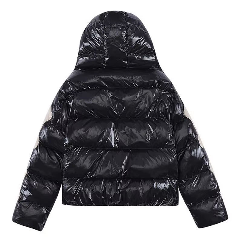 Retro Skeleton Embroidered Winter Padded Jacket for Men - Stylish Loose Fit Hooded Streetwear Parka Unisex Fashion