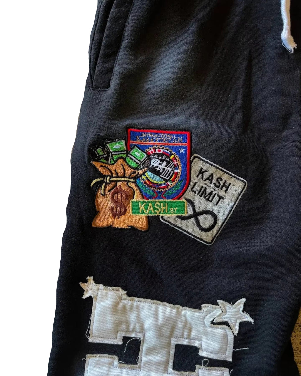 American Letter Patch Retro Double Layer Design Y2K Pants Baggy Sweatpants Men Hip Hop Gothic Elastic Waist Jogging Casual Pants