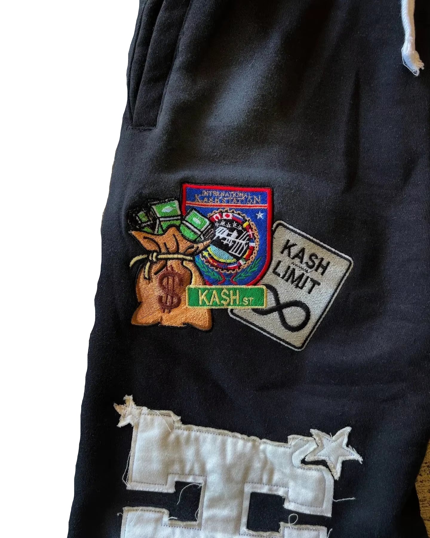 American Letter Patch Retro Double Layer Design Y2K Pants Baggy Sweatpants Men Hip Hop Gothic Elastic Waist Jogging Casual Pants