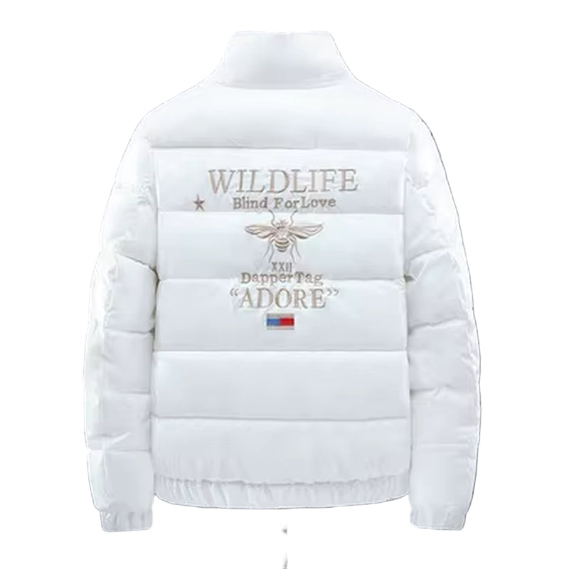 New Men'S Cotton-Padded Jacket plus Velvet Baseball Collar Cotton-Padded Jacket Men'S Parka Oversized Men Winter Jacket