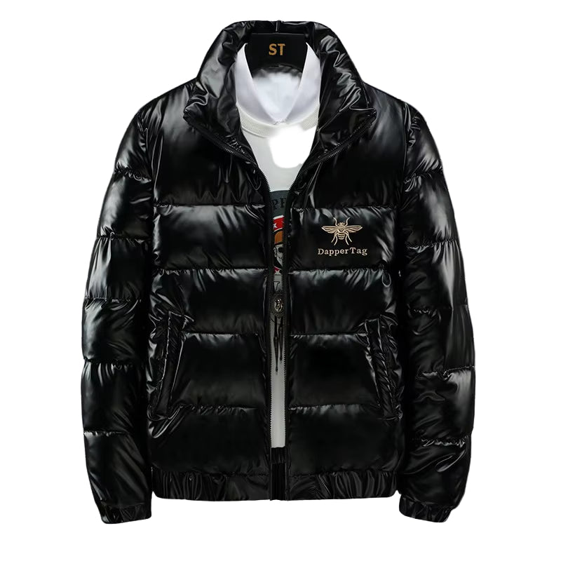 New Men'S Cotton-Padded Jacket plus Velvet Baseball Collar Cotton-Padded Jacket Men'S Parka Oversized Men Winter Jacket